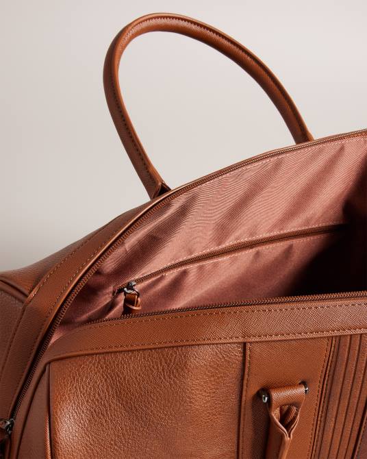 Ted Baker hombres 2ZFP1751 bolsas bolsa de viaje evyday de poliuretano a rayas broncearse