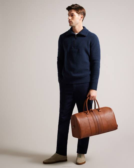 Ted Baker hombres 2ZFP1751 bolsas bolsa de viaje evyday de poliuretano a rayas broncearse