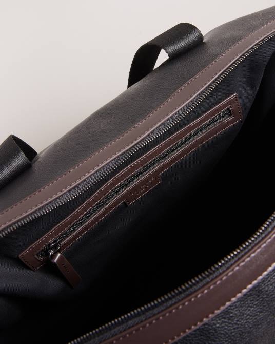 Ted Baker hombres 2ZFP1757 bolsas bolsa de viaje josua de piel sintética negro