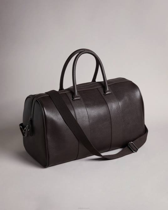 Ted Baker hombres 2ZFP1769 bolsas bolsa de viaje evyday de poliuretano a rayas brn-choc