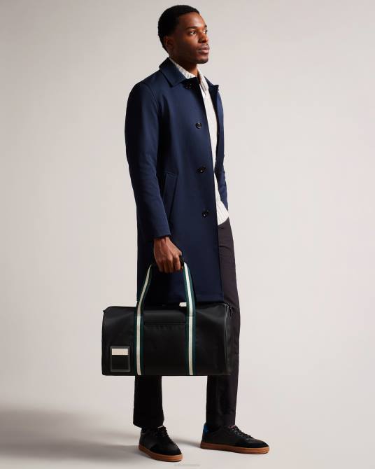 Ted Baker hombres 2ZFP1773 bolsas bolsa de deporte retro de sarga matique negro