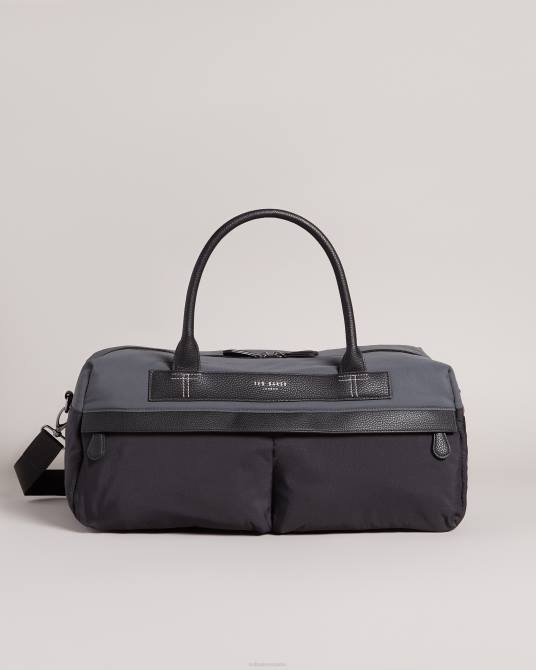 Ted Baker hombres 2ZFP1787 bolsas bolso de mano de nailon con alicates negro