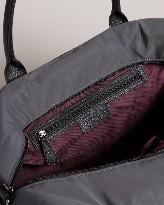 Ted Baker hombres 2ZFP1787 bolsas bolso de mano de nailon con alicates negro