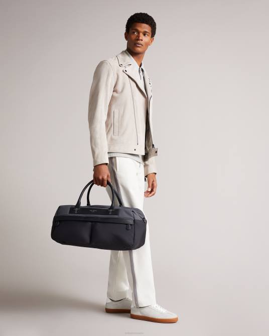 Ted Baker hombres 2ZFP1787 bolsas bolso de mano de nailon con alicates negro