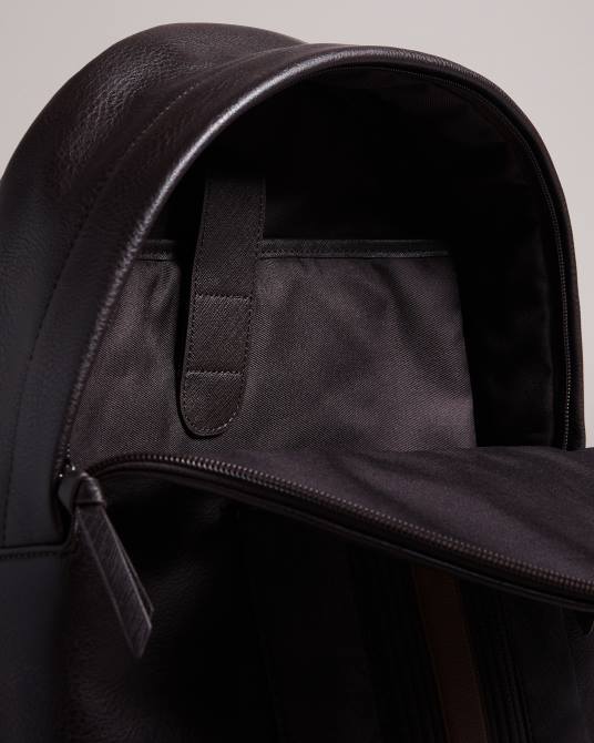 Ted Baker hombres 2ZFP1775 bolsas mochila esentle de pu a rayas brn-choc