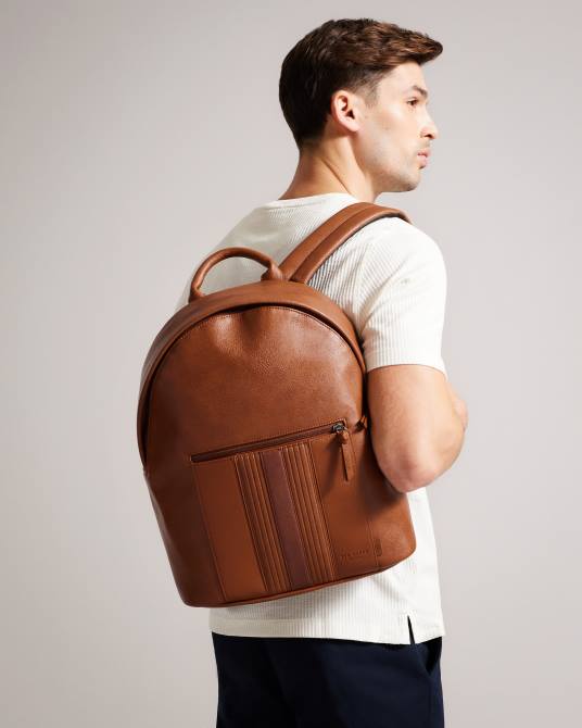 Ted Baker hombres 2ZFP1777 bolsas mochila esentle de pu a rayas broncearse