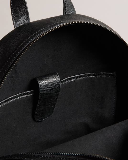 Ted Baker hombres 2ZFP1779 bolsas mochila nikolai de piel saffiano negro