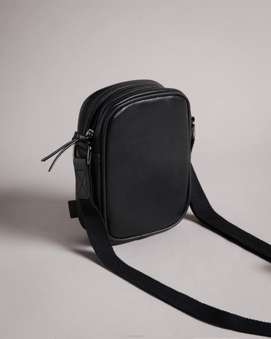 Ted Baker hombres 2ZFP1758 bolsas bolso de vuelo evver de pu a rayas negro