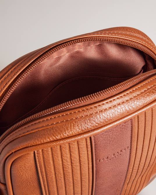 Ted Baker hombres 2ZFP1766 bolsas bolso de vuelo everton grande de pu a rayas broncearse