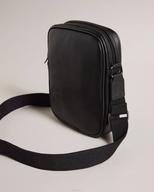 Ted Baker hombres 2ZFP1780 bolsas bolso de vuelo everton grande de pu a rayas negro