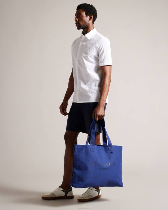 Ted Baker hombres 2ZFP778 bolsas bolso tote con la marca lukkee Armada