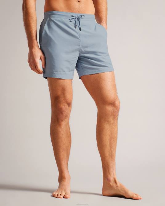 Ted Baker hombres 2ZFP1394 ropa shorts de baño Hiltree lisos azul medio