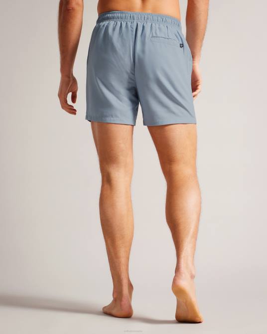 Ted Baker hombres 2ZFP1394 ropa shorts de baño Hiltree lisos azul medio