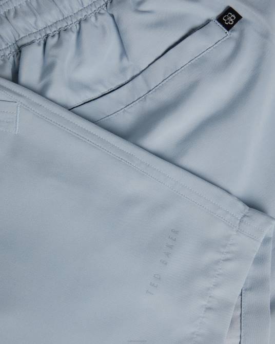 Ted Baker hombres 2ZFP1394 ropa shorts de baño Hiltree lisos azul medio