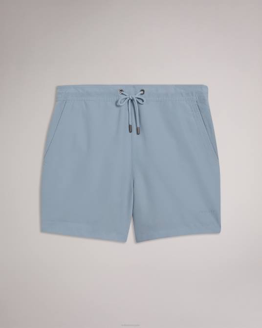 Ted Baker hombres 2ZFP1394 ropa shorts de baño Hiltree lisos azul medio