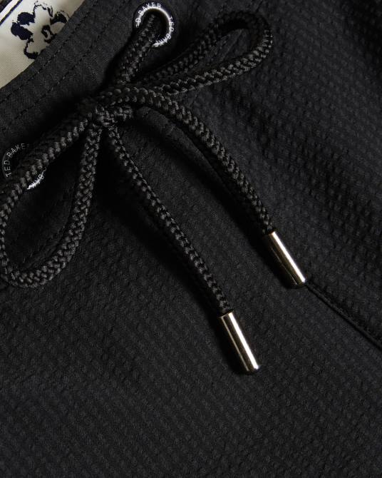 Ted Baker hombres 2ZFP1446 ropa shorts de baño colne lisos con textura negro