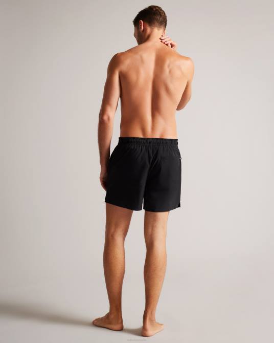 Ted Baker hombres 2ZFP1446 ropa shorts de baño colne lisos con textura negro