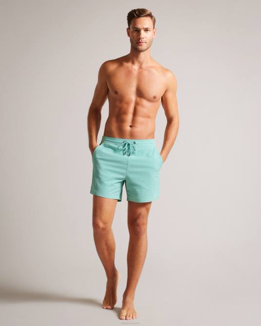 Ted Baker hombres 2ZFP1453 ropa shorts de baño colne lisos con textura menta