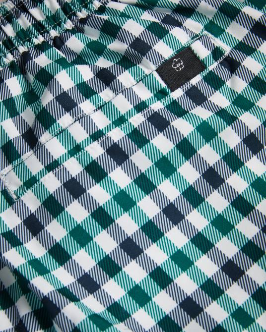 Ted Baker hombres 2ZFP1563 ropa pantalones cortos de baño a cuadros regulares de Addling Armada