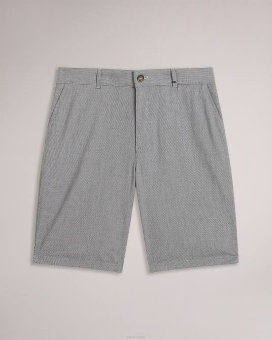Ted Baker hombres 2ZFP1346 ropa pantalones cortos de algodón de corte regular tura negro