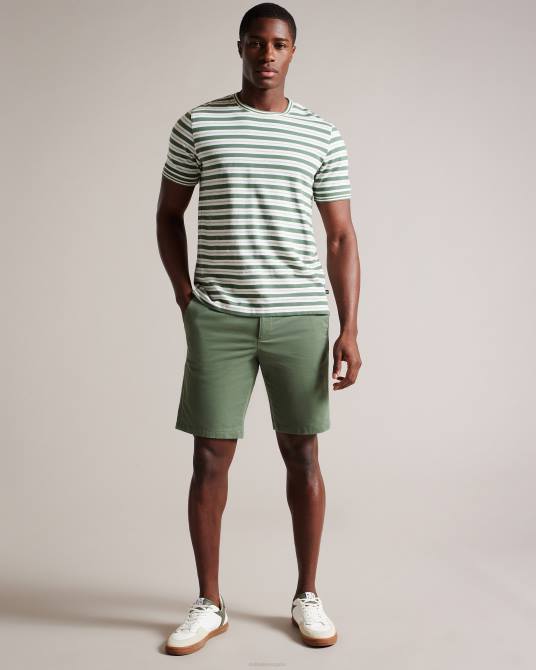 Ted Baker hombres 2ZFP1372 ropa shorts chinos ashfrd aceituna