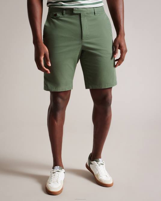 Ted Baker hombres 2ZFP1372 ropa shorts chinos ashfrd aceituna