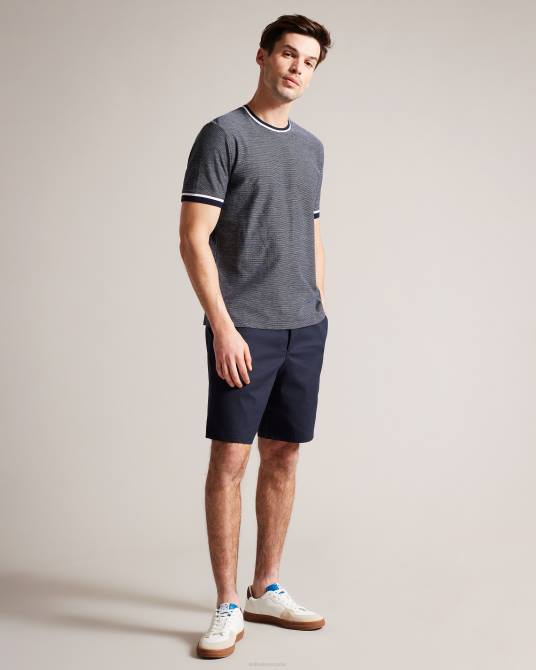 Ted Baker hombres 2ZFP1493 ropa shorts creswel de algodón elástico Armada