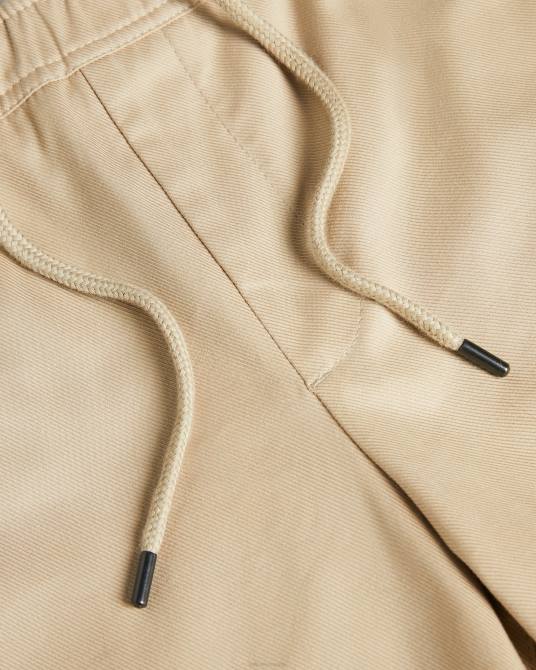 Ted Baker hombres 2ZFP1590 ropa shorts de sarga Mordon con cordones natural