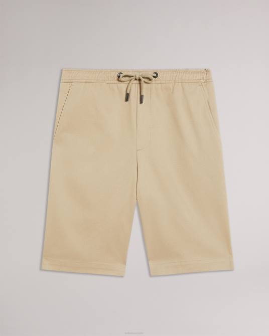Ted Baker hombres 2ZFP1590 ropa shorts de sarga Mordon con cordones natural