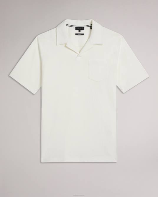 Ted Baker hombres 2ZFP1393 ropa polo arkes de corte regular blanco