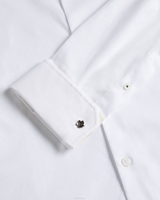 Ted Baker hombres 2ZFP1231 ropa camisa manga larga witree blanco