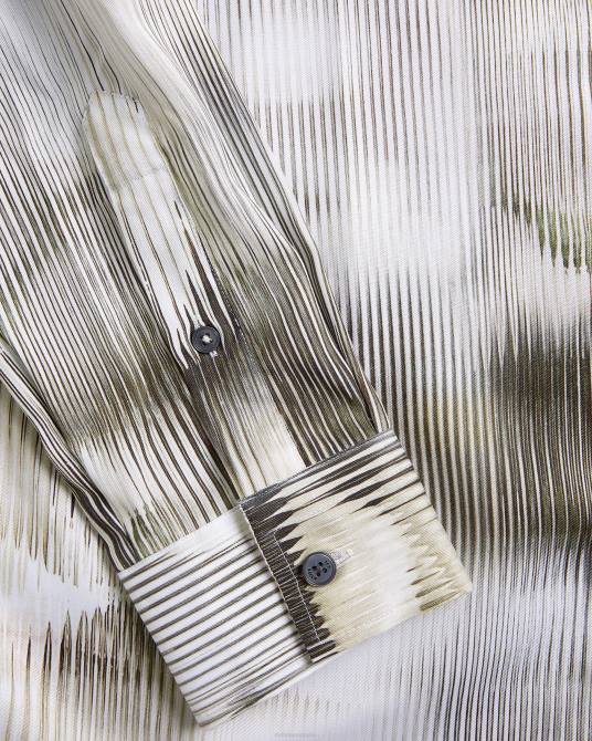 Ted Baker hombres 2ZFP1303 ropa camisa galmoy de manga larga con estampado floral multicolor