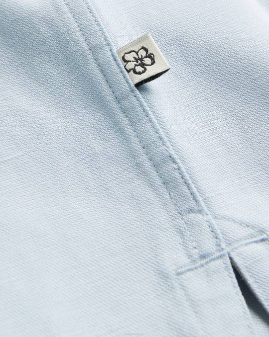 Ted Baker hombres 2ZFP1478 ropa camisa neele de manga corta con estampado floral azul claro