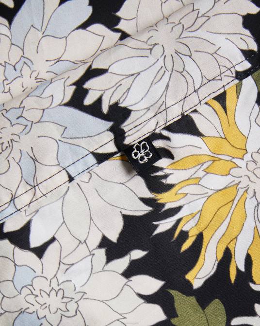 Ted Baker hombres 2ZFP1533 ropa camisa sallins de manga corta con estampado floral multicolor