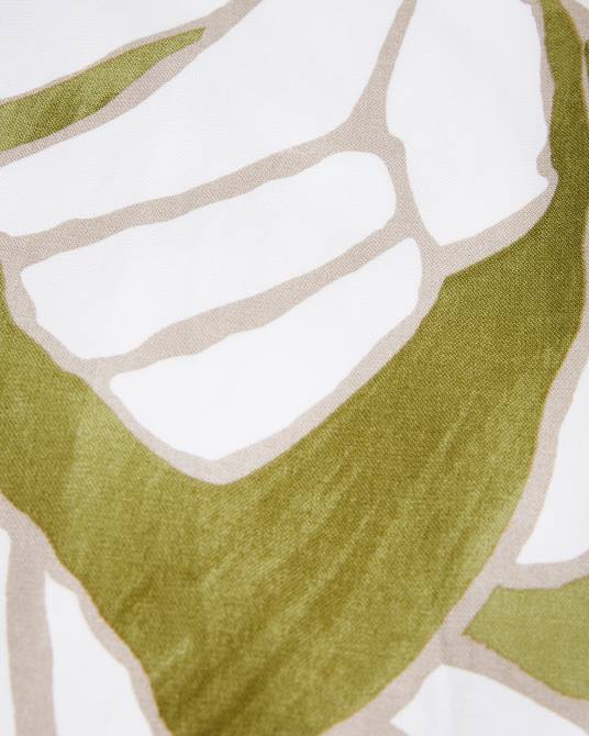 Ted Baker hombres 2ZFP1549 ropa camisa de manga corta con estampado abstracto crudo