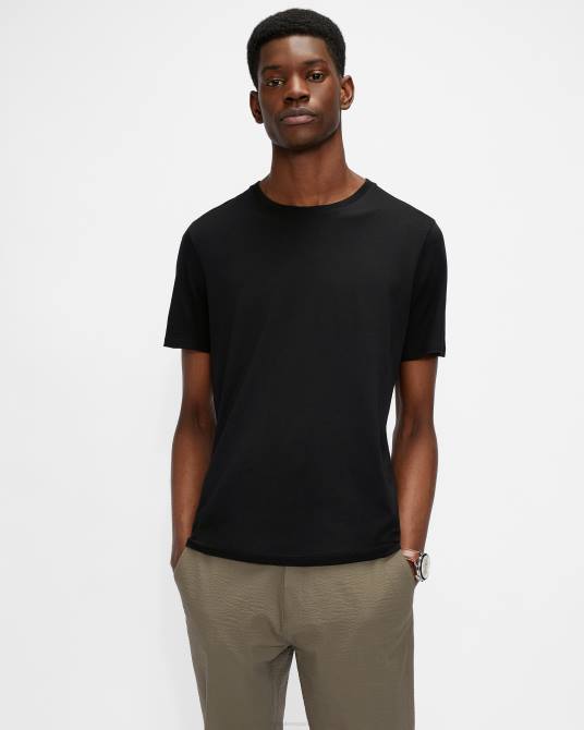 Ted Baker hombres 2ZFP1592 ropa camiseta funda ss regular fit negro