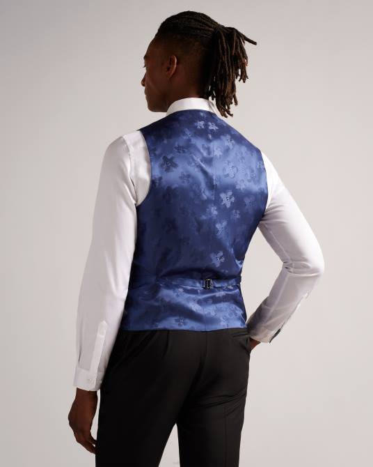 Ted Baker hombres 2ZFP1512 ropa chaleco central jvwscbl negro