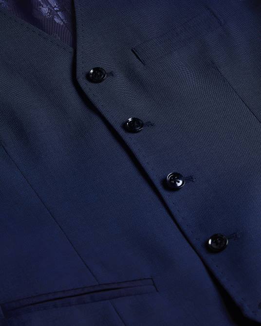 Ted Baker hombres 2ZFP1551 ropa chaleco central jvwscbl brt-azul