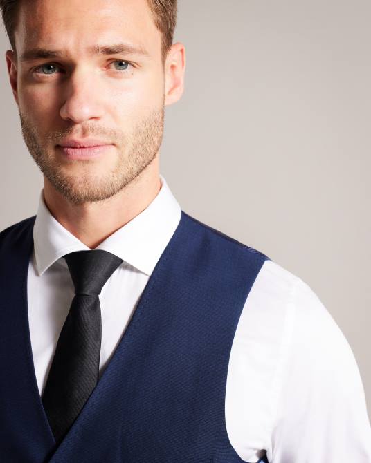 Ted Baker hombres 2ZFP1551 ropa chaleco central jvwscbl brt-azul