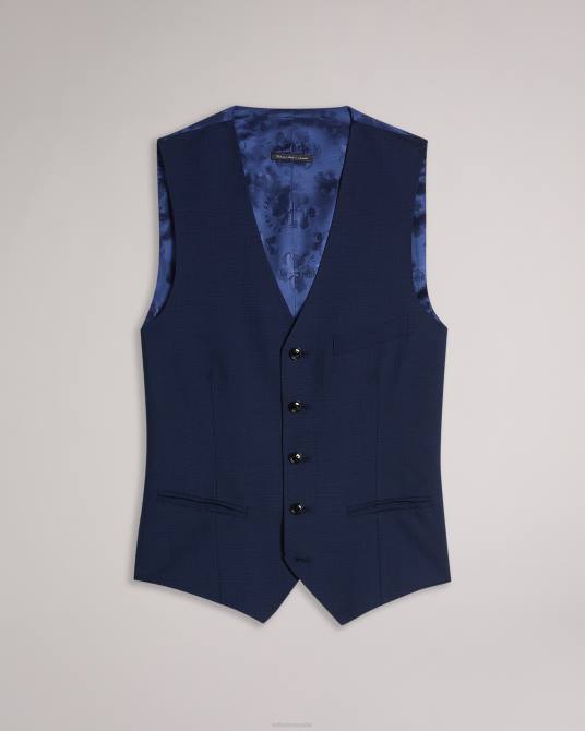 Ted Baker hombres 2ZFP1551 ropa chaleco central jvwscbl brt-azul