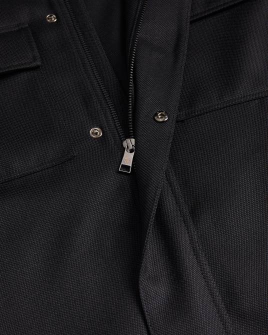 Ted Baker hombres 2ZFP1212 ropa filtyj chaqueta de lana con mangas raglán negro