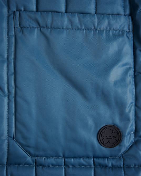 Ted Baker hombres 2ZFP1290 ropa chaqueta laboral acolchada skelton azul medio