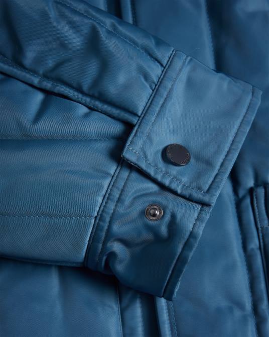 Ted Baker hombres 2ZFP1290 ropa chaqueta laboral acolchada skelton azul medio