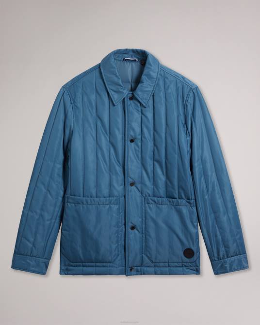 Ted Baker hombres 2ZFP1290 ropa chaqueta laboral acolchada skelton azul medio