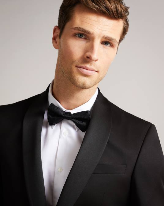 Ted Baker hombres 2ZFP1361 ropa chaqueta de traje de esmoquin de corte slim de jvtuxj negro