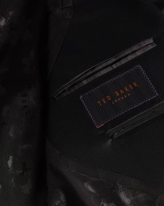 Ted Baker hombres 2ZFP1361 ropa chaqueta de traje de esmoquin de corte slim de jvtuxj negro