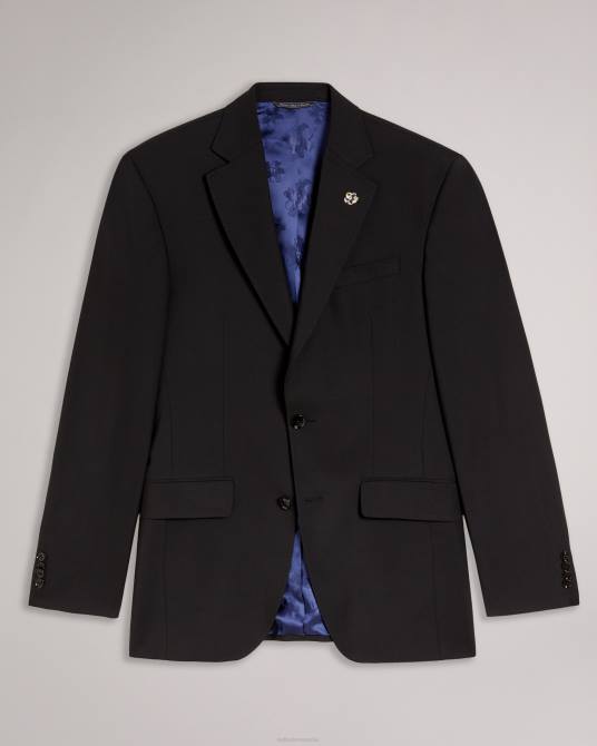Ted Baker hombres 2ZFP1386 ropa chaqueta de traje de corte slim jvjktbl negro