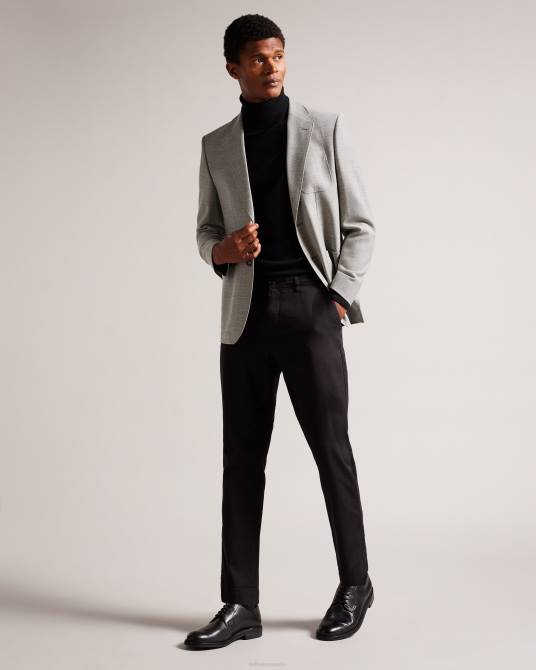 Ted Baker hombres 2ZFP1405 ropa chaqueta luccaj de espiga gris