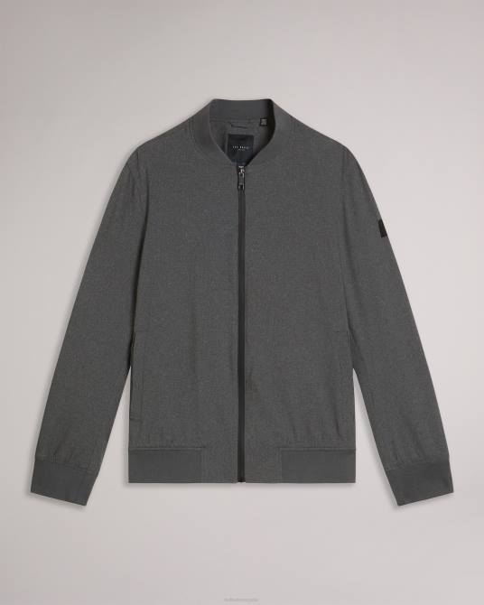 Ted Baker hombres 2ZFP1424 ropa elmhrst chaqueta bomber elástica texturizada gris