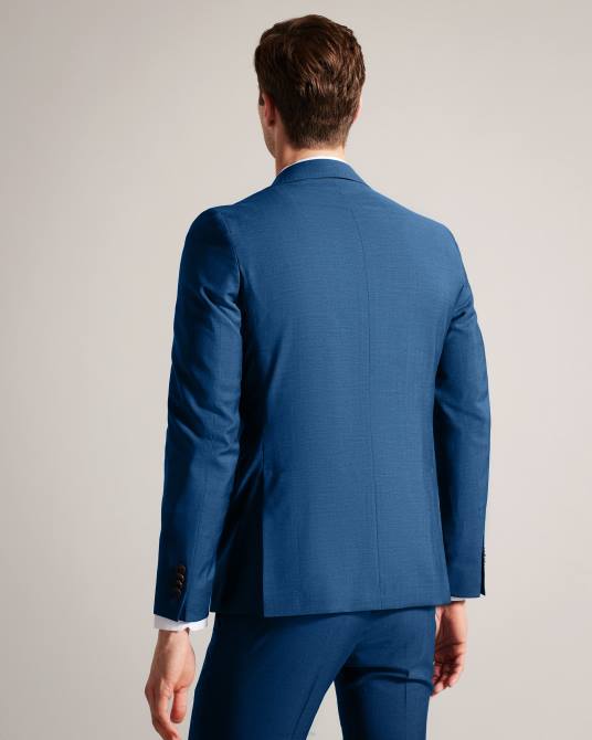 Ted Baker hombres 2ZFP1431 ropa chaqueta de traje de piel de tiburón azul marino siouxj Armada
